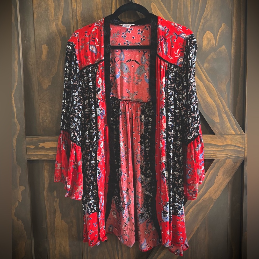 Western Style Paisley Cardigan